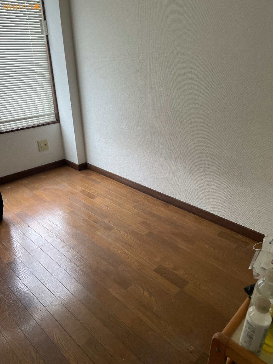 マットレス付きシングルベッド、冷蔵庫、洗濯機、PCモニタ等の回収