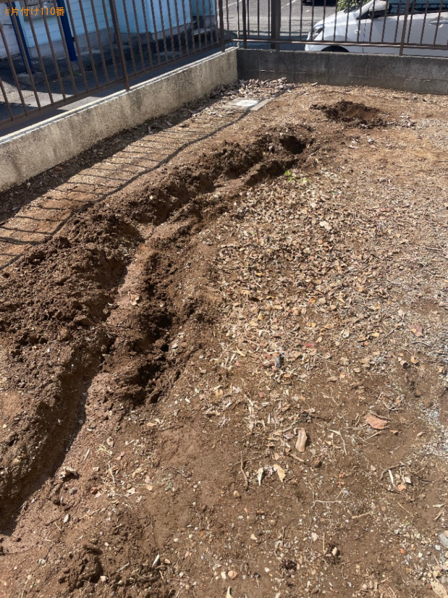 庭石、枝木の回収・処分ご依頼　お客様の声