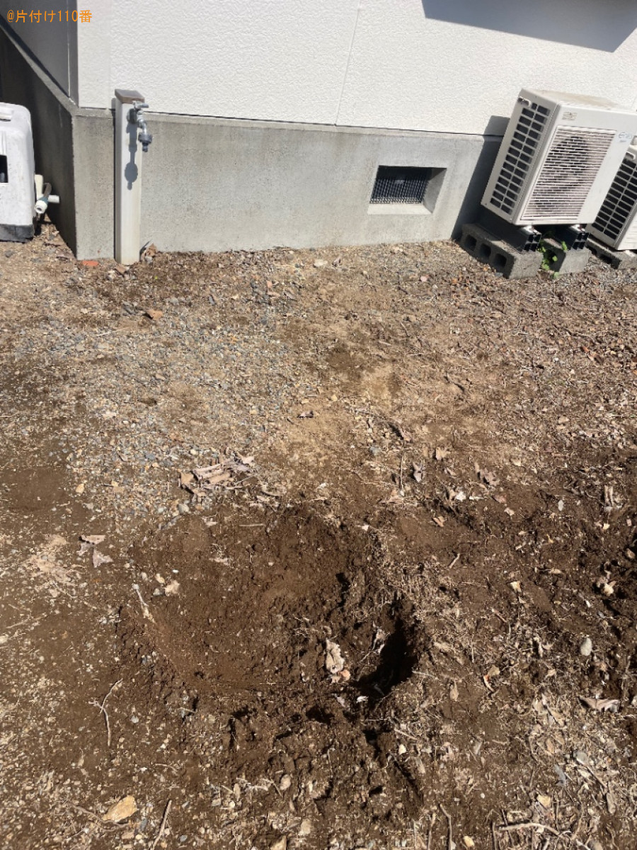 庭石、枝木の回収・処分ご依頼　お客様の声