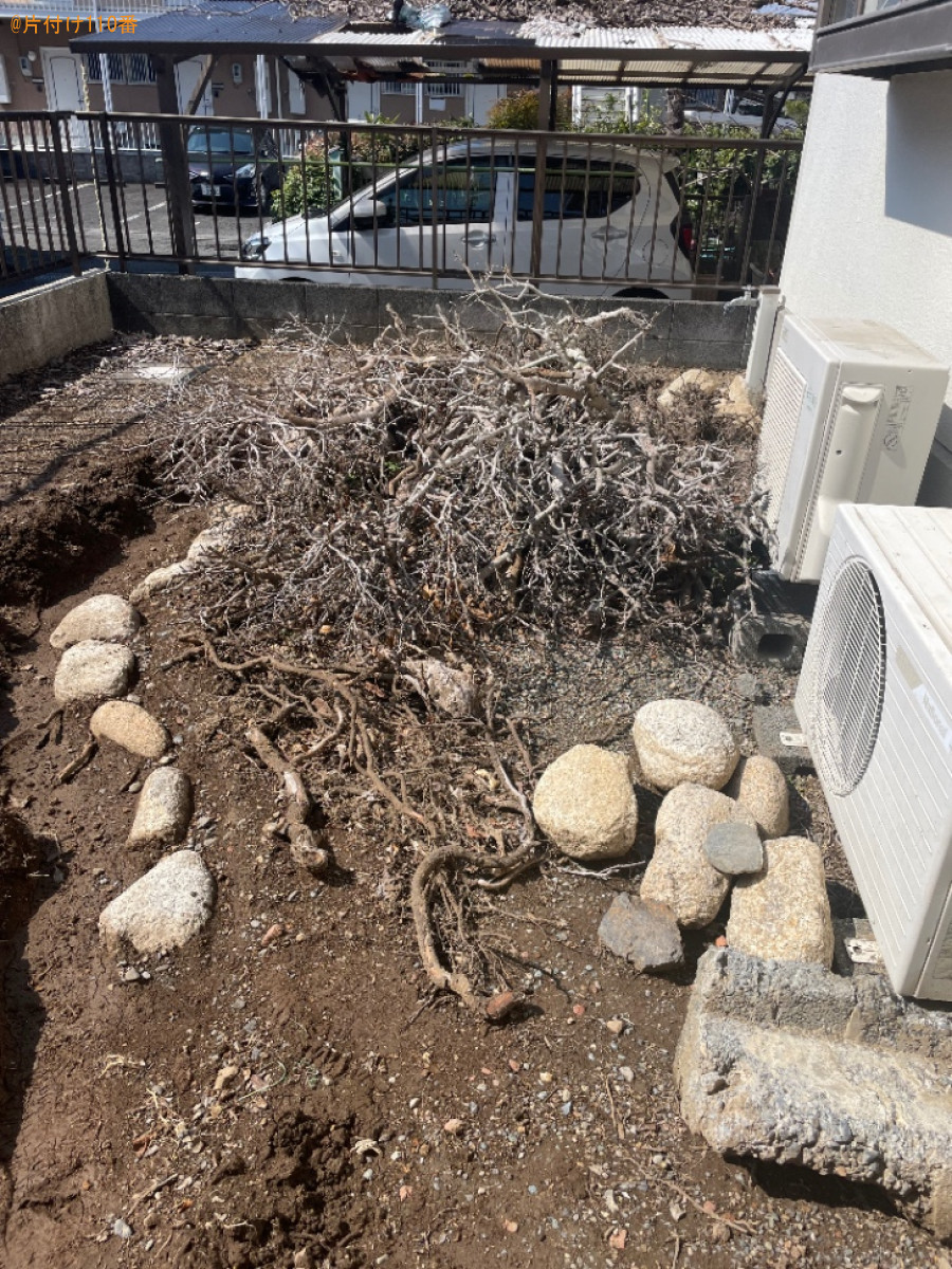 庭石、枝木の回収・処分ご依頼　お客様の声