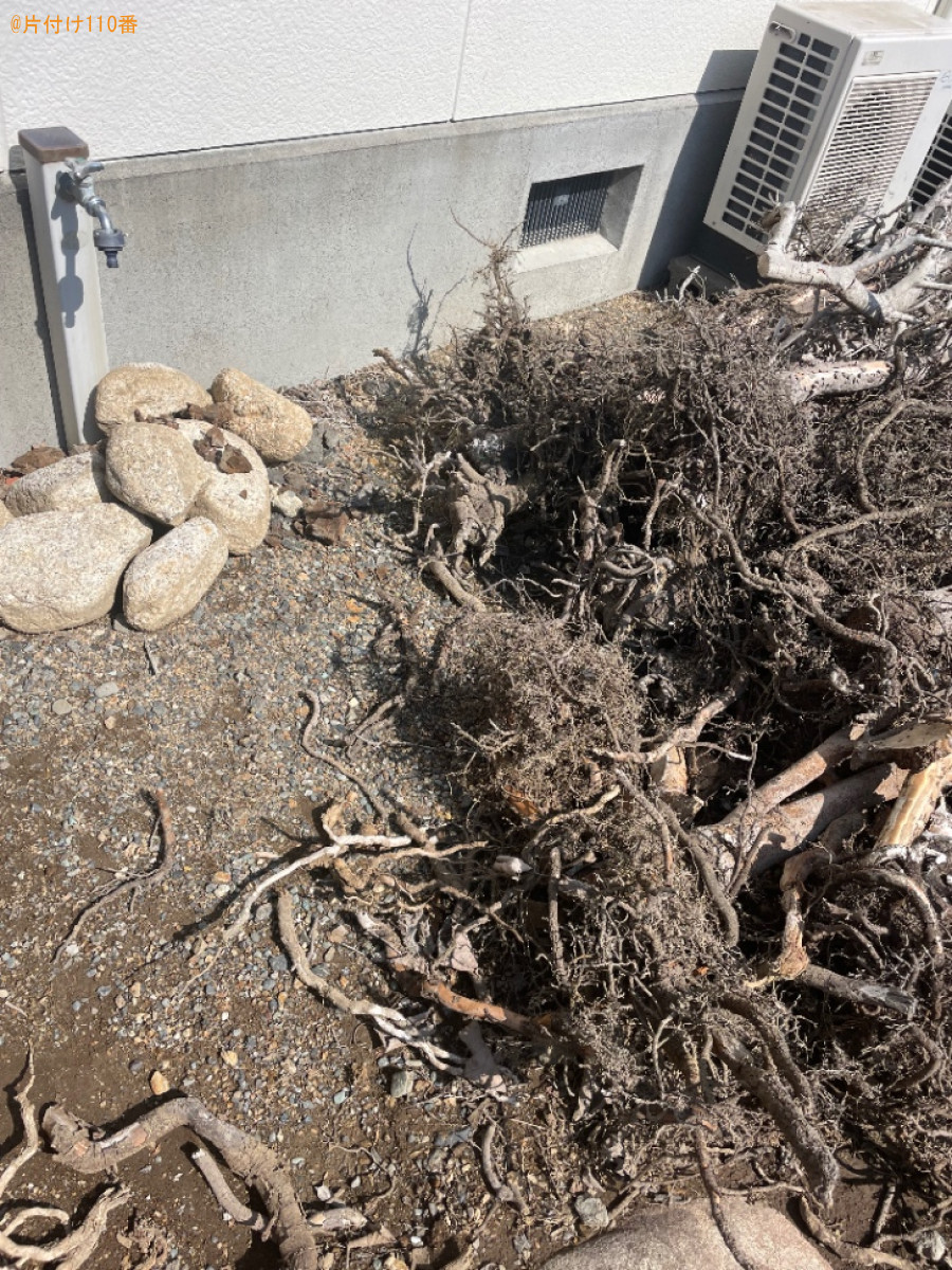 庭石、枝木の回収・処分ご依頼　お客様の声